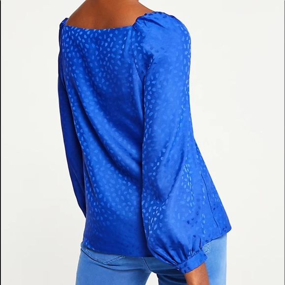 NWT Ann Taylor Petite Puff Sleeve V-Neck Top XLP - Picture 2 of 11